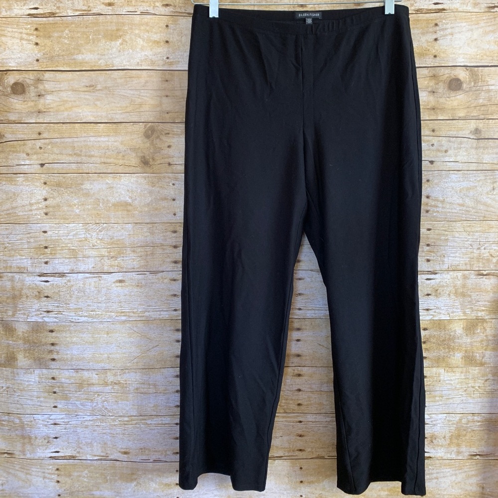 Eileen Fisher Black Stretchy Pants Sz Medium